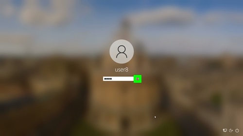 パスワード入力後